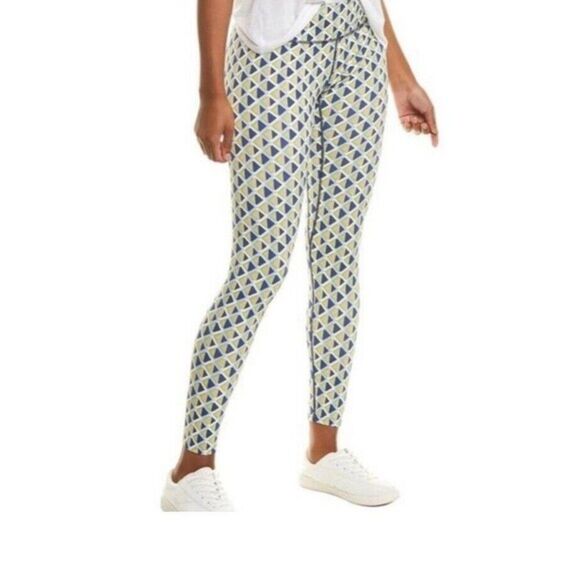 J. McLaughlin Workout Leggings Activewear Casual Libby Geometric Size Large - Picture 1 of 8